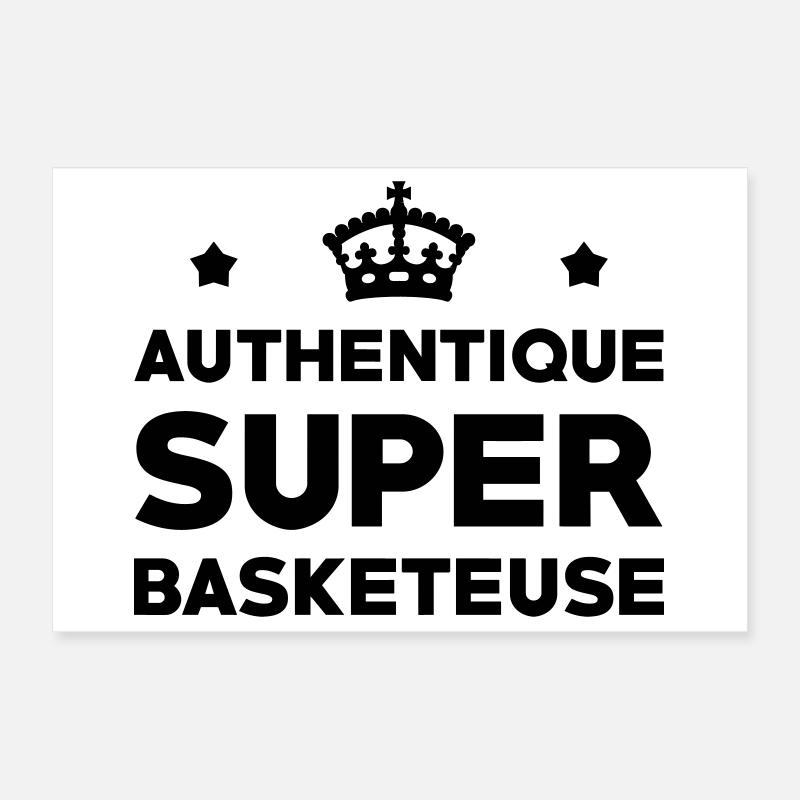 Authentique Super Basketeuse Poster 30 x 20 cm