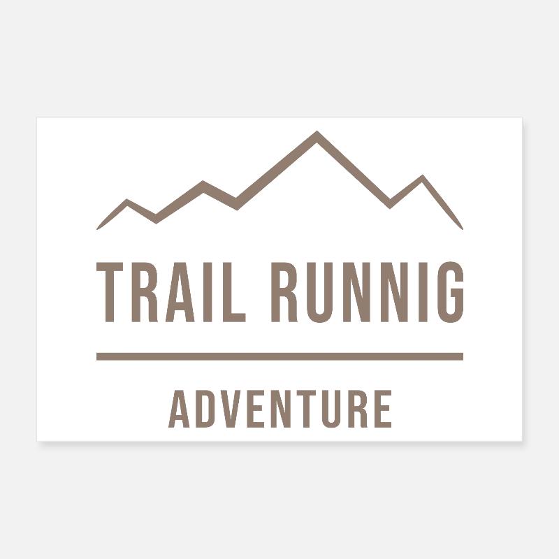 Aventure de course en sentier Poster 30 x 20 cm