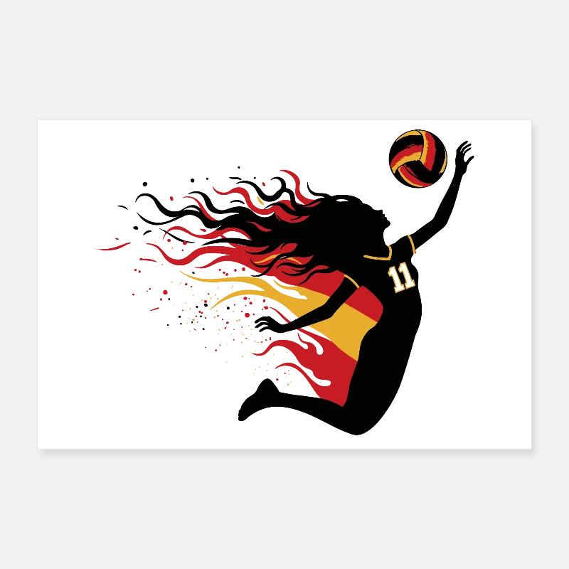 Hair on Fire__DE03vt Poster 30x20 cm