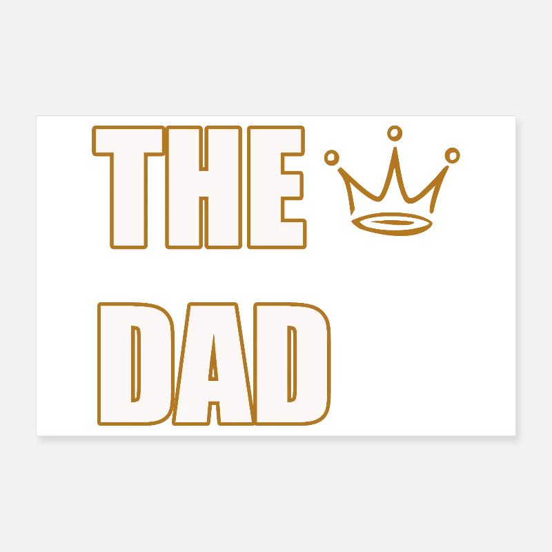 THE DAD – Bold & Classic Father Statement Design Poster 30x20 cm
