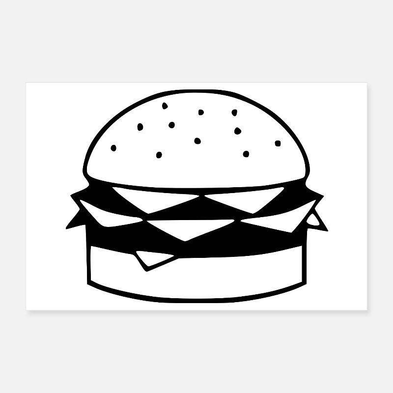 Chef cadeau de design de restauration rapide Poster 30 x 20 cm