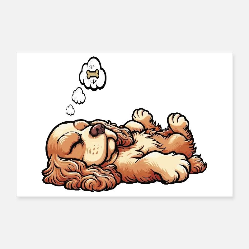 Cocker Spaniel Cocker Chien Cocker Propriétaire de cocker Spaniel Poster 30 x 20 cm