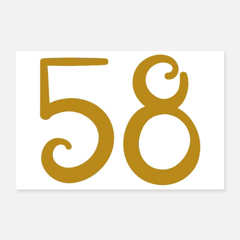 58 Poster 12" x 8" (30x20 cm)