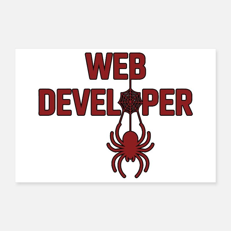 Logo-shirt Spider Designer Web Poster 30 x 20 cm