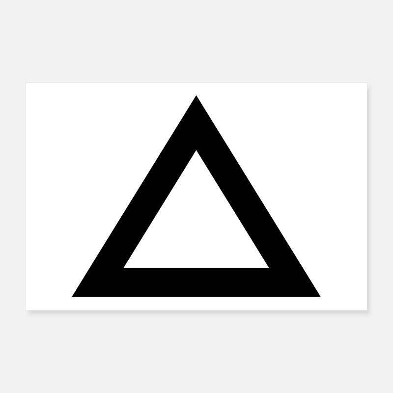 Dreieck Rand Poster 30x20 cm