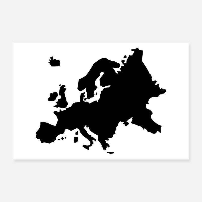 Europe Poster 12" x 8" (30x20 cm)
