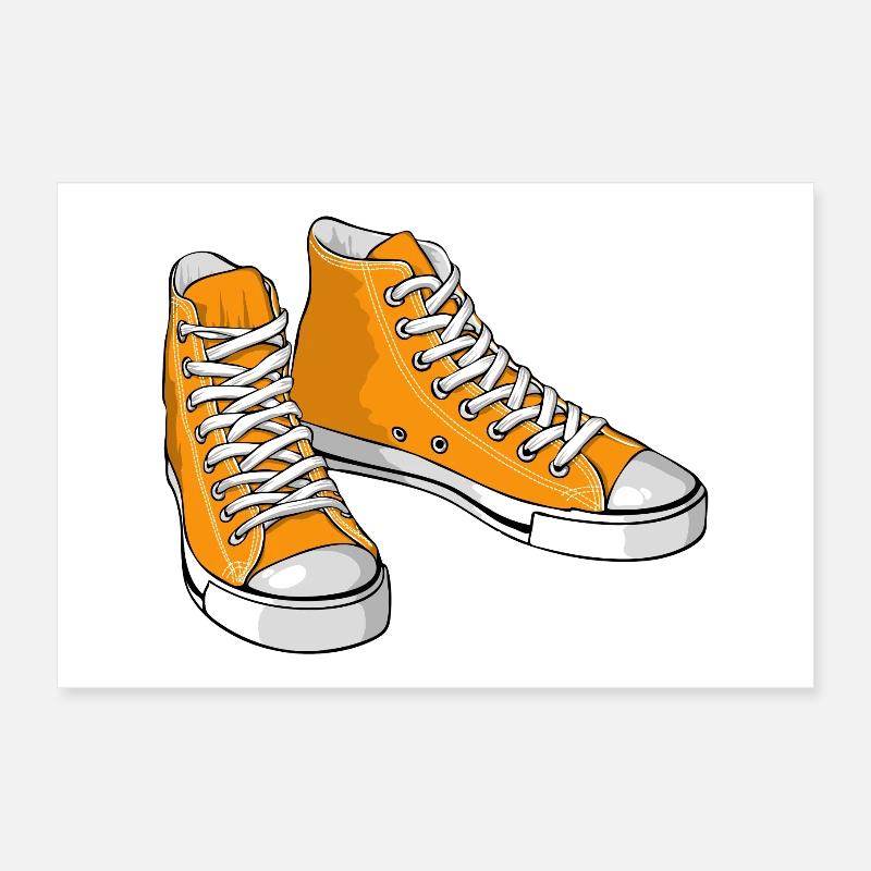 Baskets oranges Poster 30 x 20 cm