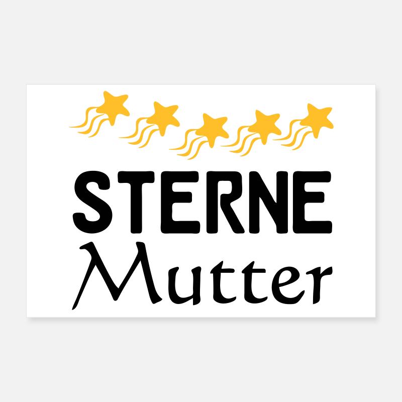 Sterne Mutter Mama Muttertag Familie Geschenk Poster 30x20 cm