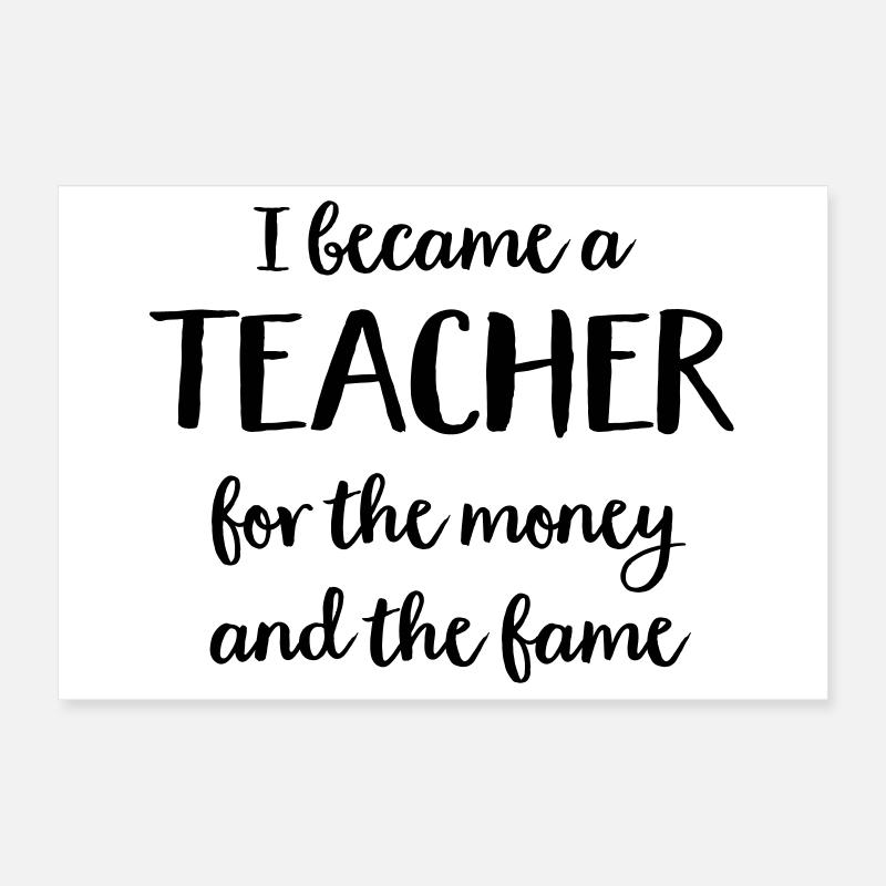 Enseignants Poster 30 x 20 cm