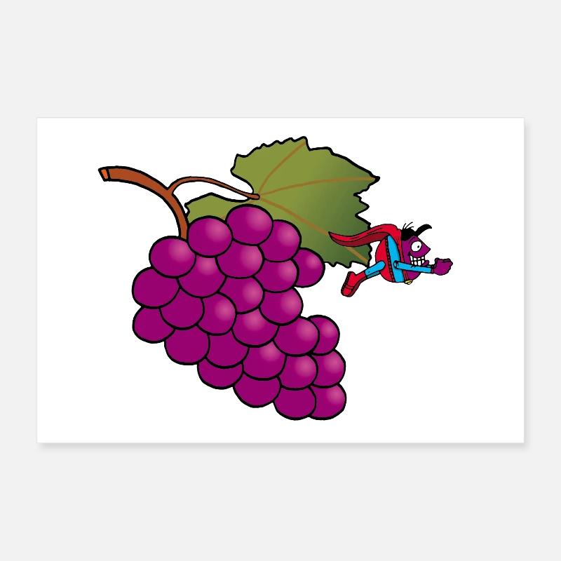 Trauben-Superheld! Poster 30x20 cm