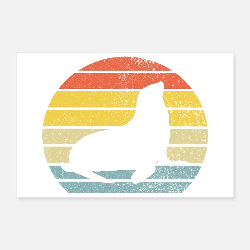Phoque lion de mer Poster 30 x 20 cm
