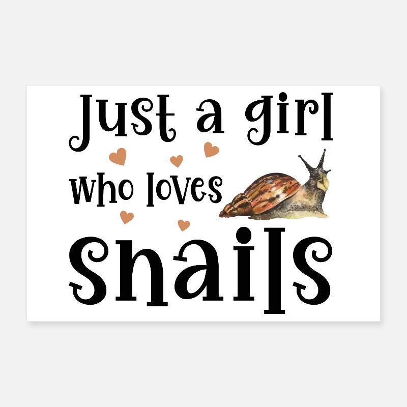 Schnecke Schnecken Poster 30x20 cm