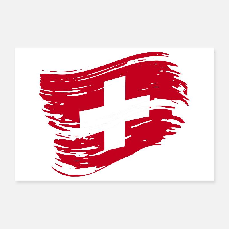 Drapeau suisse - Drapeau suisse Poster 30 x 20 cm