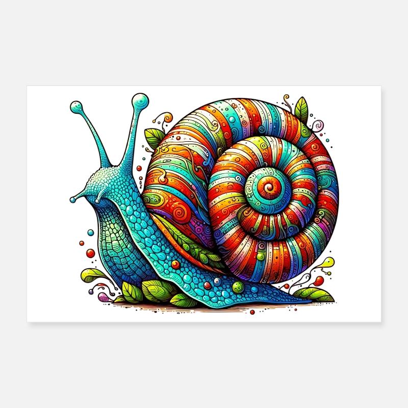 Escargot Poster 30 x 20 cm
