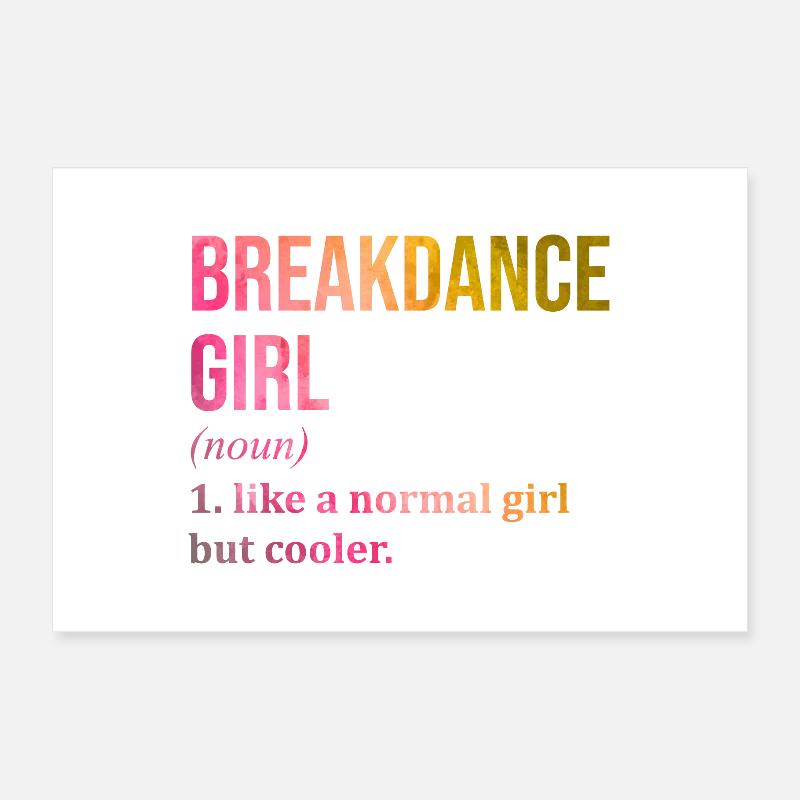 Break Dance Poster 12" x 8" (30x20 cm)