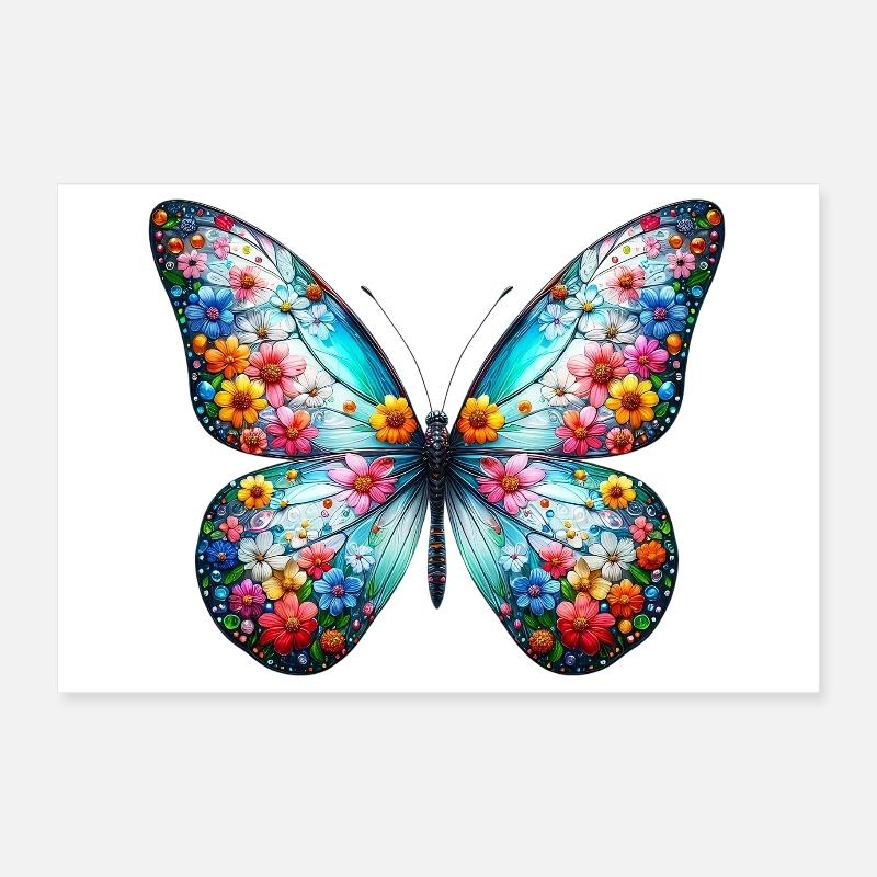 Butterfly Poster 12" x 8" (30x20 cm)