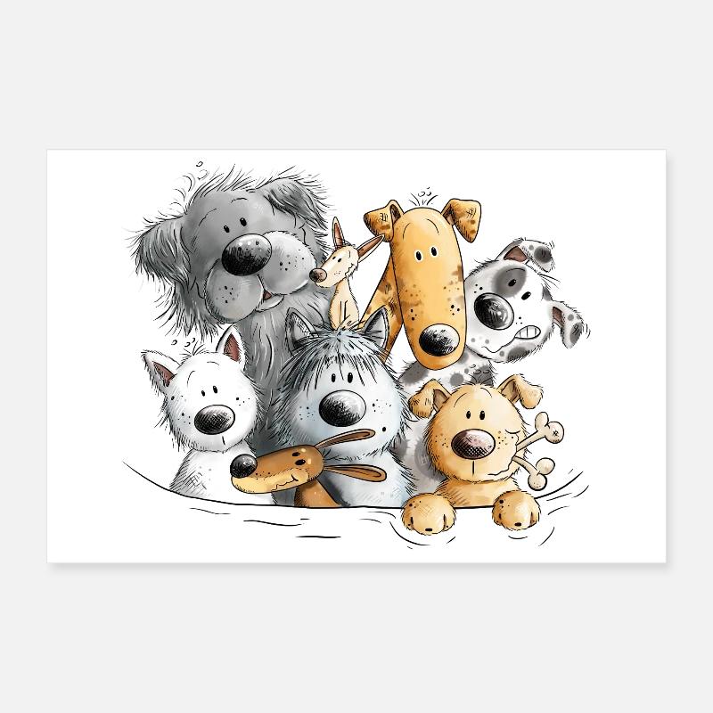 Pack chien caca de chien Poster 30 x 20 cm