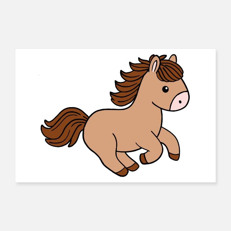 Cheval Poster 30 x 20 cm