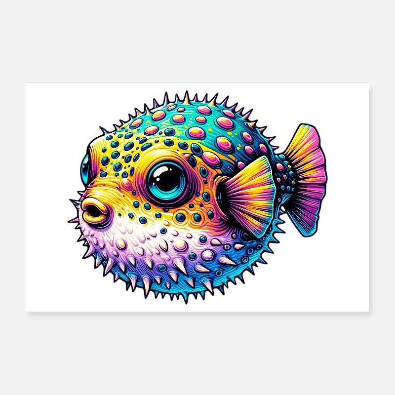 Kugelfisch Poster 30x20 cm