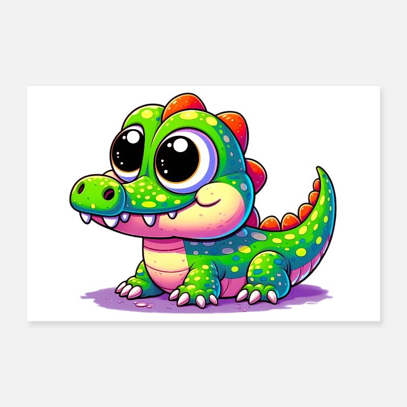 Alligator Crocodile Poster 30 x 20 cm