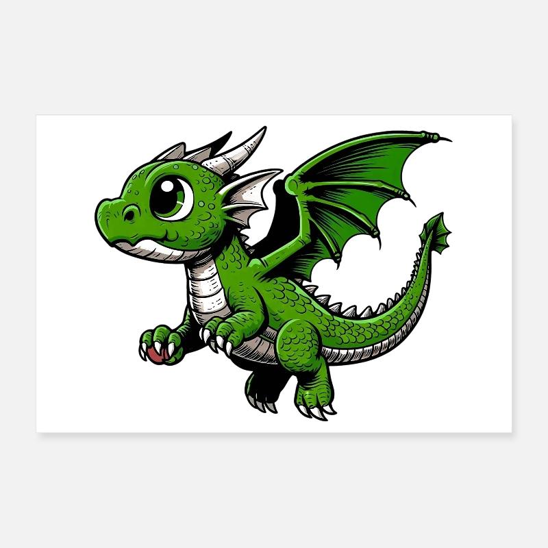 Drache Poster 30x20 cm