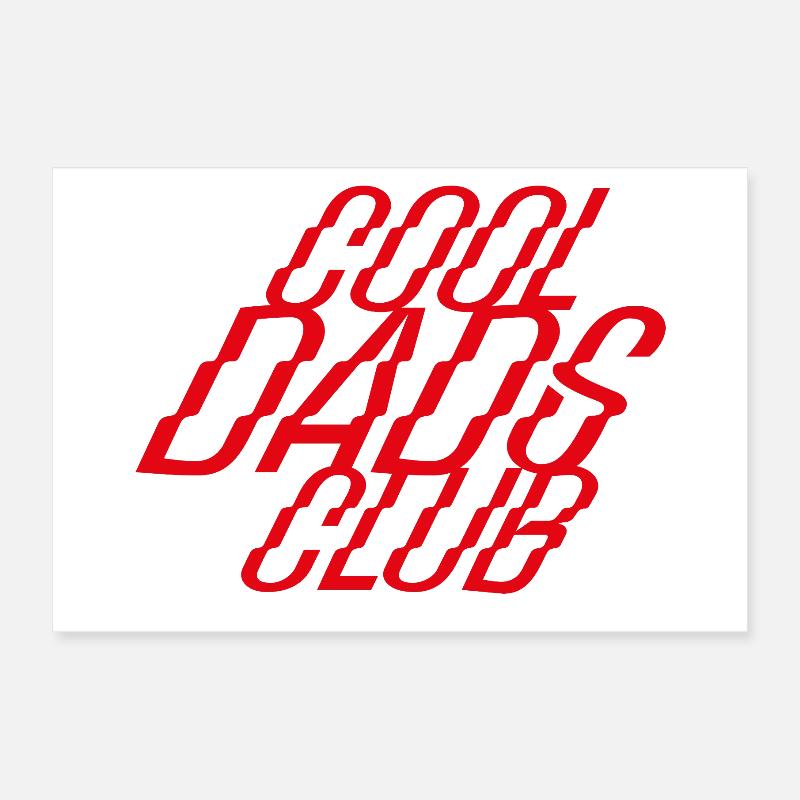 Cool Dads Club – Un look de père élégant Poster 30 x 20 cm