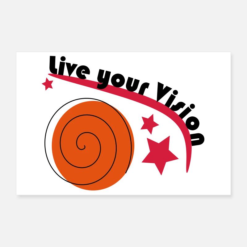 Vivez votre vision Poster 30 x 20 cm