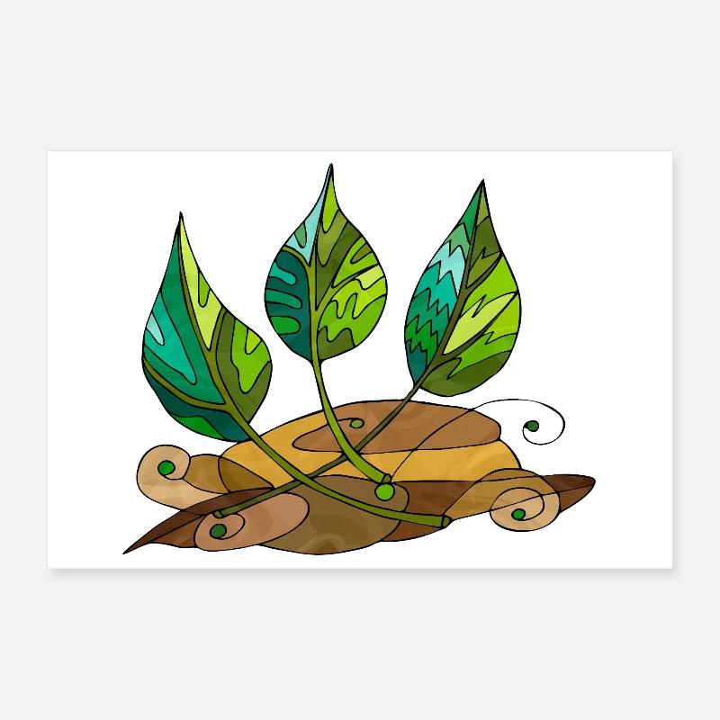 feuilles Poster 30 x 20 cm