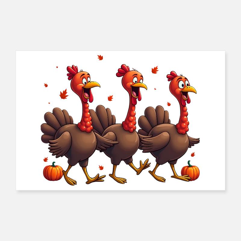 Bébé dinde de Thanksgiving Poster 30 x 20 cm