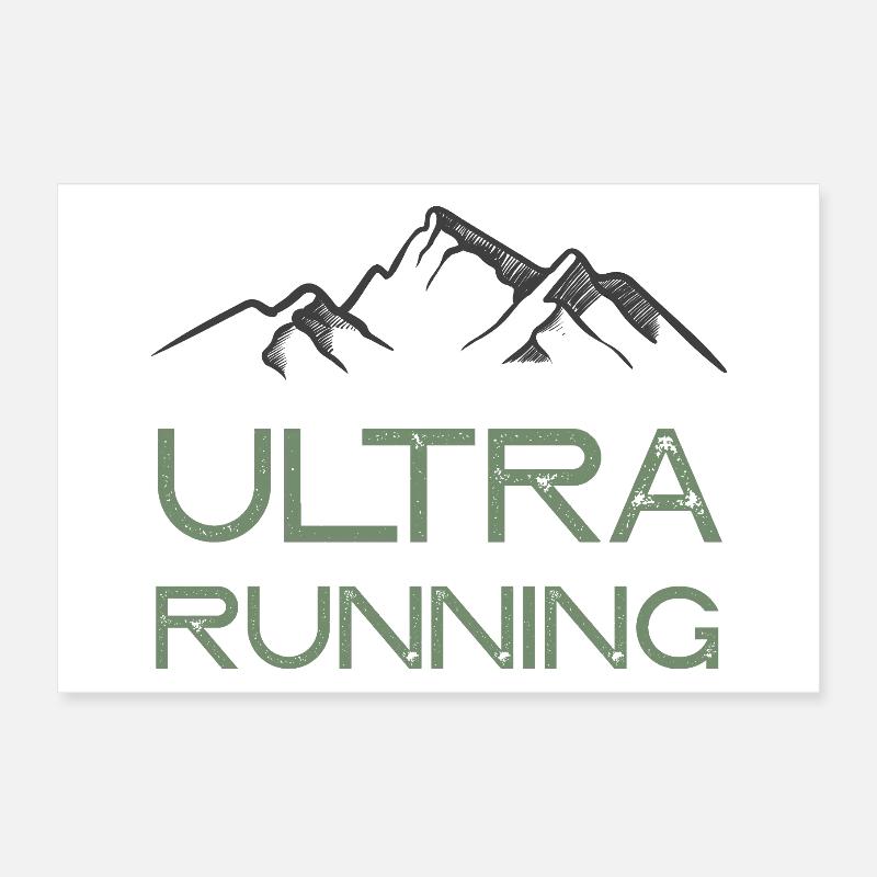 Ultra Running Poster 30 x 20 cm