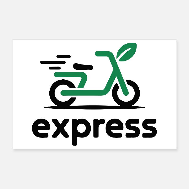 Eco Express Leaf Roller Logo Poster 30x20 cm