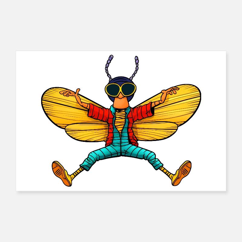 Yoga volant Poster 30 x 20 cm