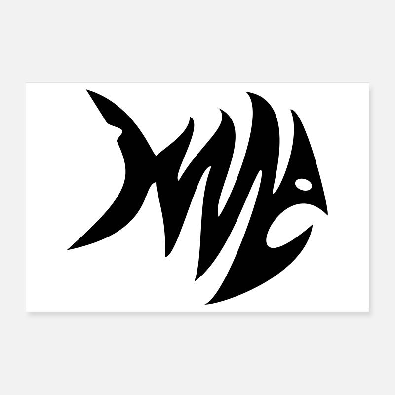 Zebra Fish Poster 12" x 8" (30x20 cm)