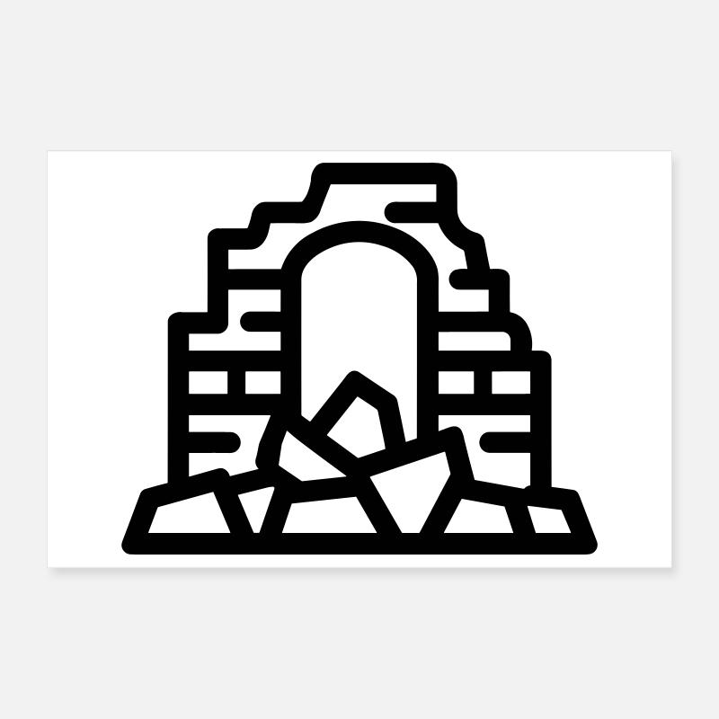 ruins Poster 12" x 8" (30x20 cm)