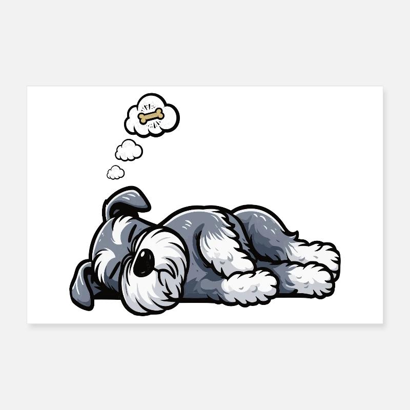 Schnauzer Riesenschnauzer Schnauzerbesitzer Poster 30x20 cm