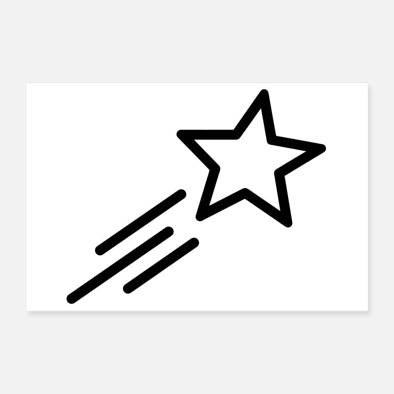 shooting star Poster 12" x 8" (30x20 cm)