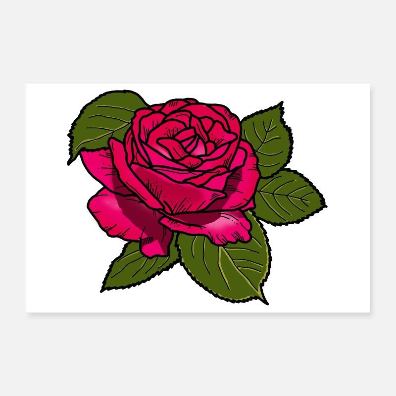 Rose Poster 30 x 20 cm