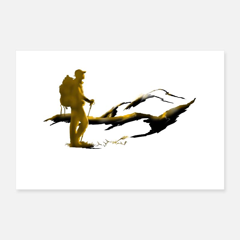 Wanderung Poster 30x20 cm