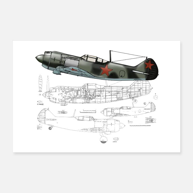 La-5 Poster 30 x 20 cm