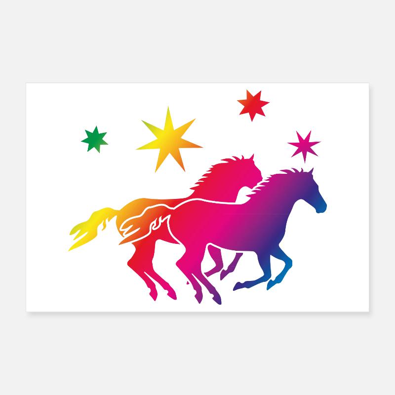 Arc-en-Cheval Poster 30 x 20 cm