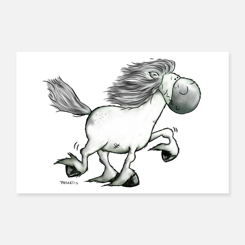 Drolliger Isländer - Islandpferd - Isi Poster 30x20 cm