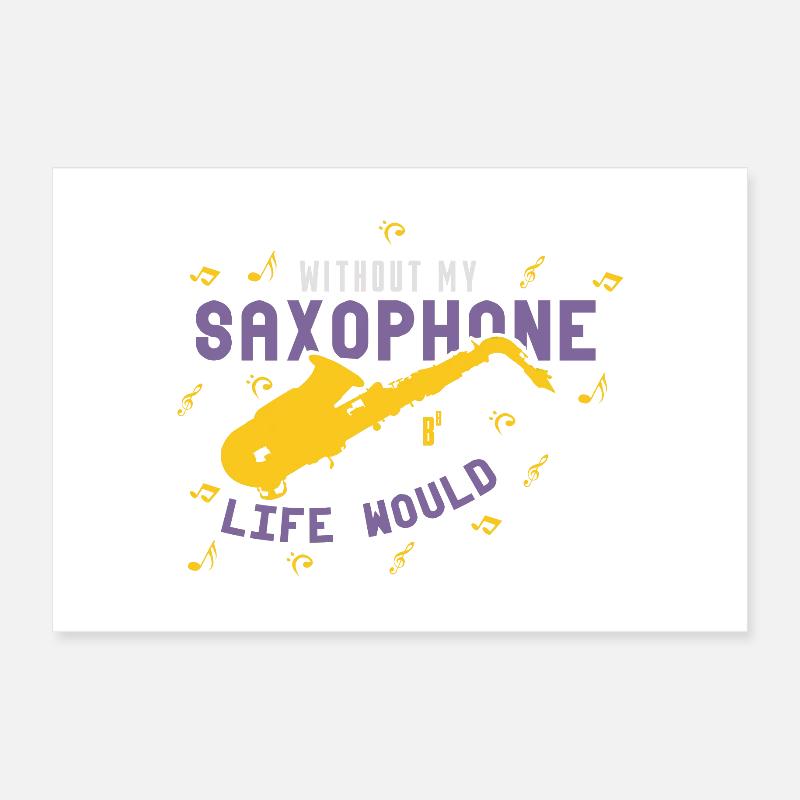 saxophone Poster 30 x 20 cm
