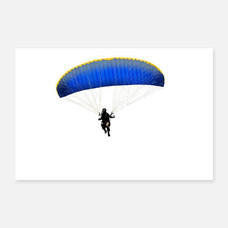 paragliding Poster 30 x 20 cm
