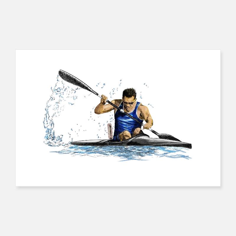 Kayak Poster 30 x 20 cm