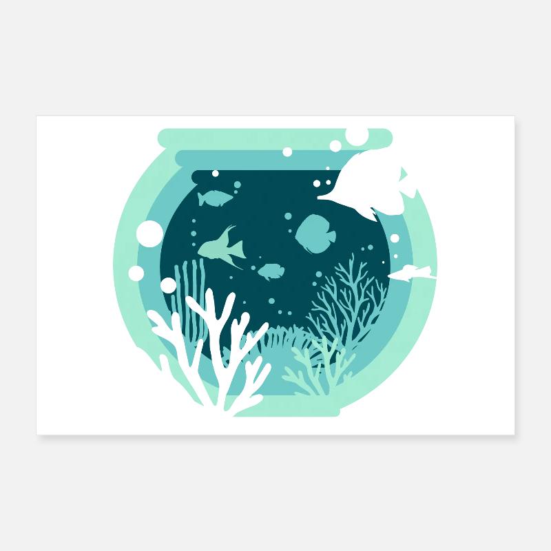Aquarium - Aquatics Poster 12" x 8" (30x20 cm)
