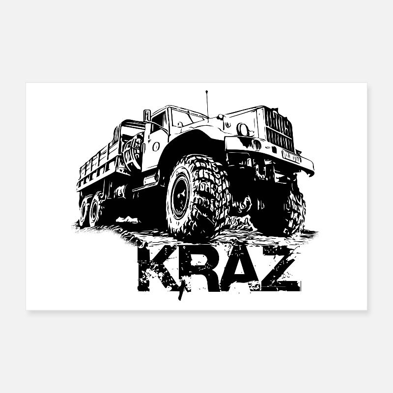 KrAZ-255 Poster 30 x 20 cm