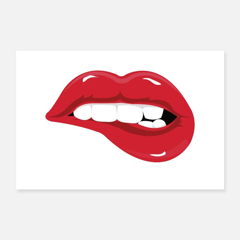 lips Poster 12" x 8" (30x20 cm)
