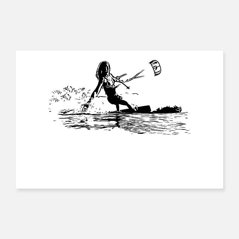 Kite-Surfer - Kiting Poster 30 x 20 cm