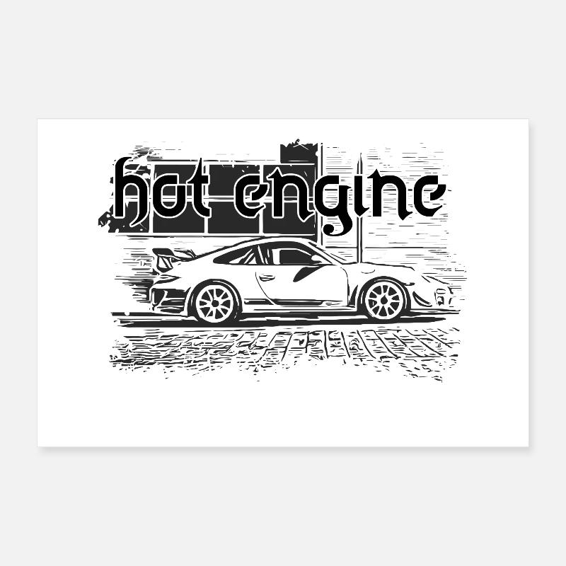 Moteur chaud Poster 30 x 20 cm