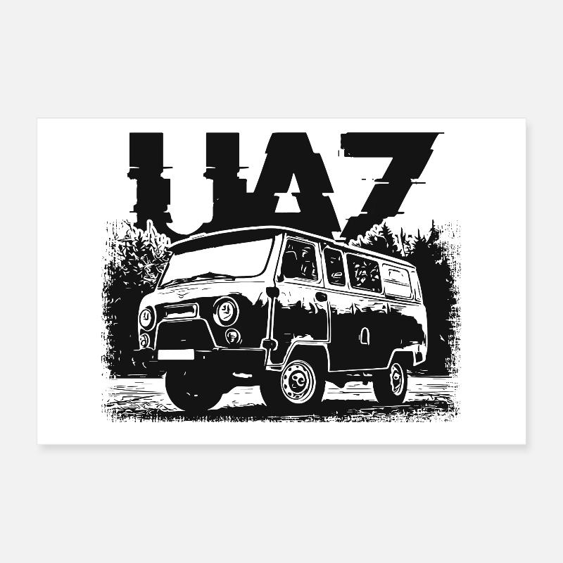Buchanka UAZ Poster 12" x 8" (30x20 cm)